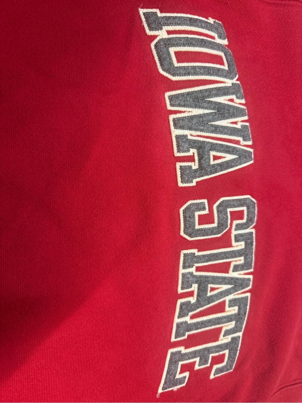 Champion Reverse Weave Small Red Crewneck Sweatshirt - Picture 3 of 9